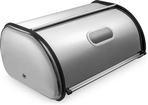 stainless steel bread box made in usa|brushed stainless steel bread bin.